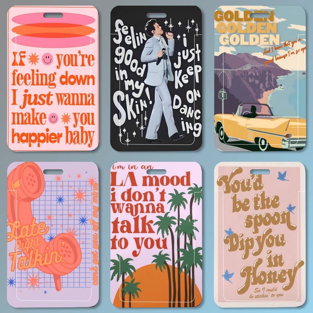 Leatherwork Art - H-Harris S-Styles Lyrics Art Retro ID
