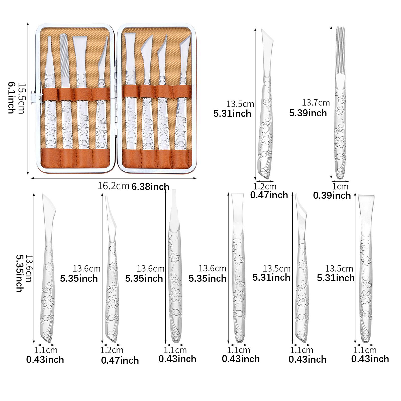 Leatherwork Art - 8x Leather Carving Knives Replace Nonslip