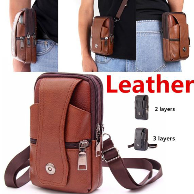 1Pcs Men Cell Phone Belt Pack  - огляд і ціна Leatherwork Fasteners