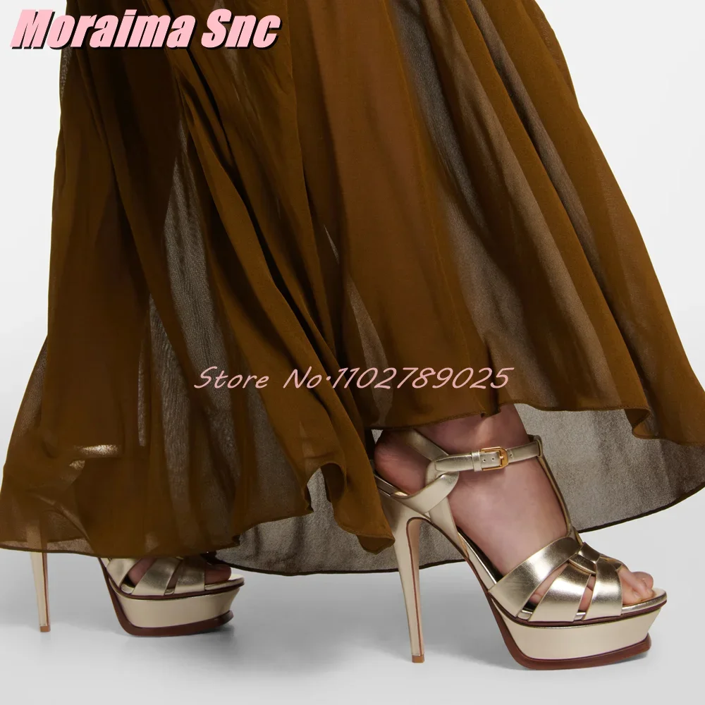 Platform Waeve T-strap Square  - огляд і ціна Leather Work Heels