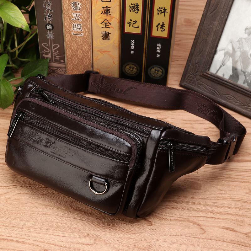 Men Waist Fanny Bags Sling Che - огляд і ціна Leatherwork Fasteners