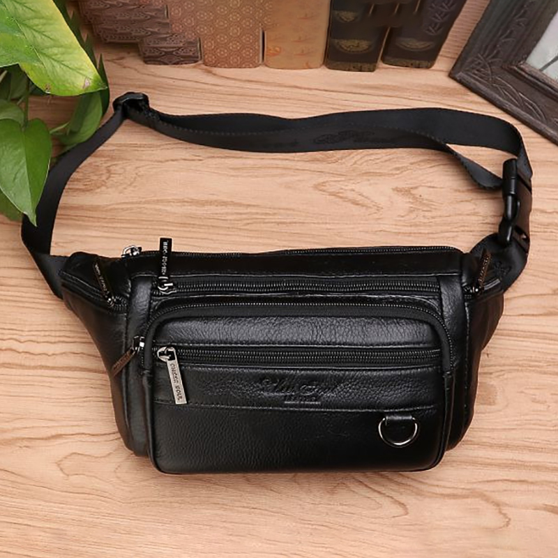 Men Waist Fanny Bags Sling Che - огляд і ціна Leatherwork Fasteners