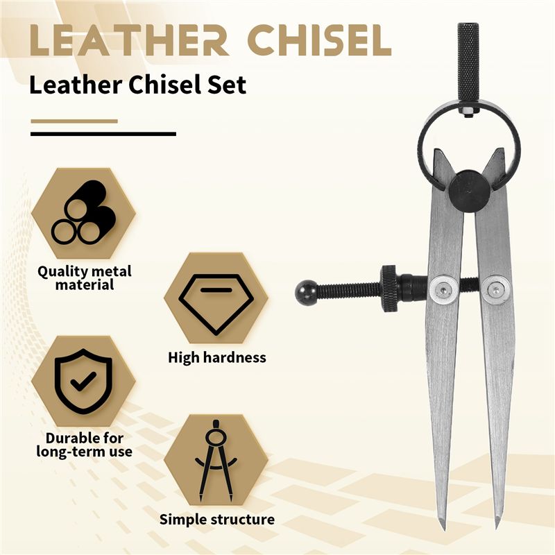 [NEW!A93G】 Leather Chisel Set, - огляд і ціна Wing Divider Stitch
