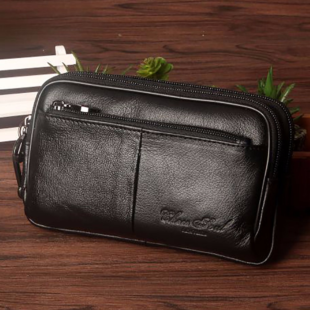 Men Clutch Waist Pack Bag Cell - огляд і ціна Leatherwork Fasteners