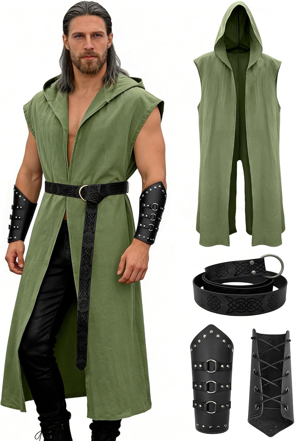 Men’s Renaissance Costume Set  - огляд і ціна Leatherwork Fasteners