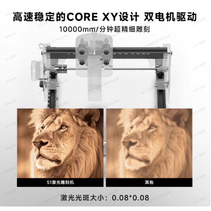 S1 2.5/3.5/6W Laser Engraver M - огляд і ціна Leatherwork Machine