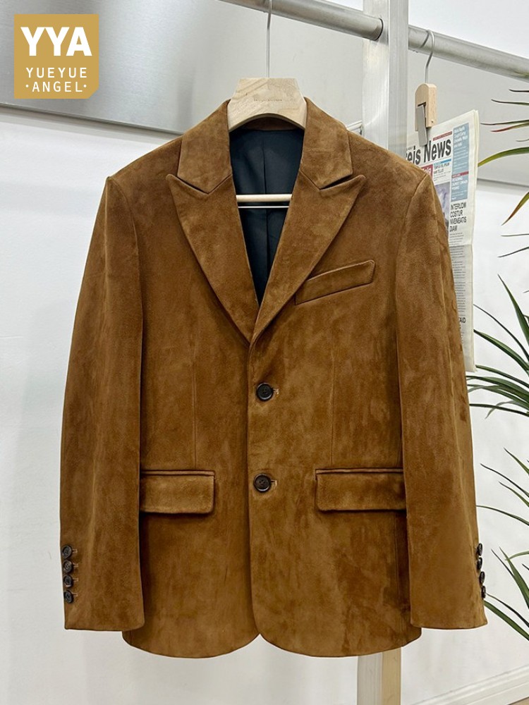 Vintage Suede Sheepskin Elegan - огляд і ціна Leather Work Jacket Mens