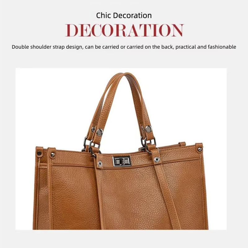 Women Large Capacity Tote Bag  - огляд і ціна Leather Work Handbags For Women