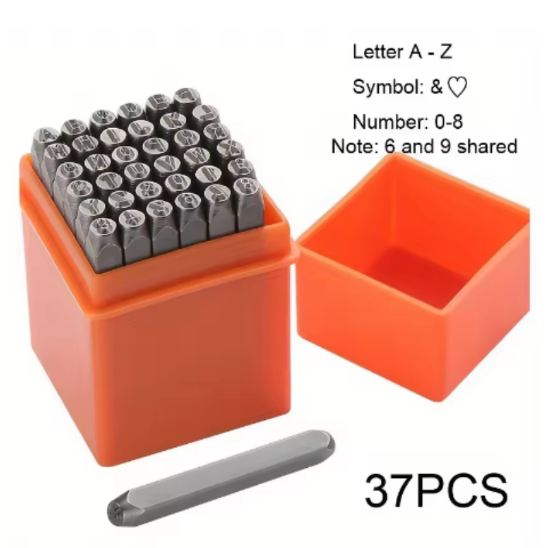 37Pcs 3mm Number & Letter Stam - огляд і ціна Leatherwork Art