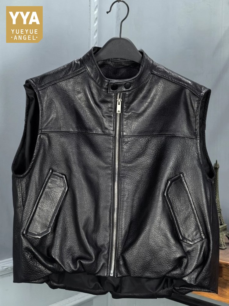 Autumn Fashion Natural Sheepsk - огляд і ціна Leather Work Vest