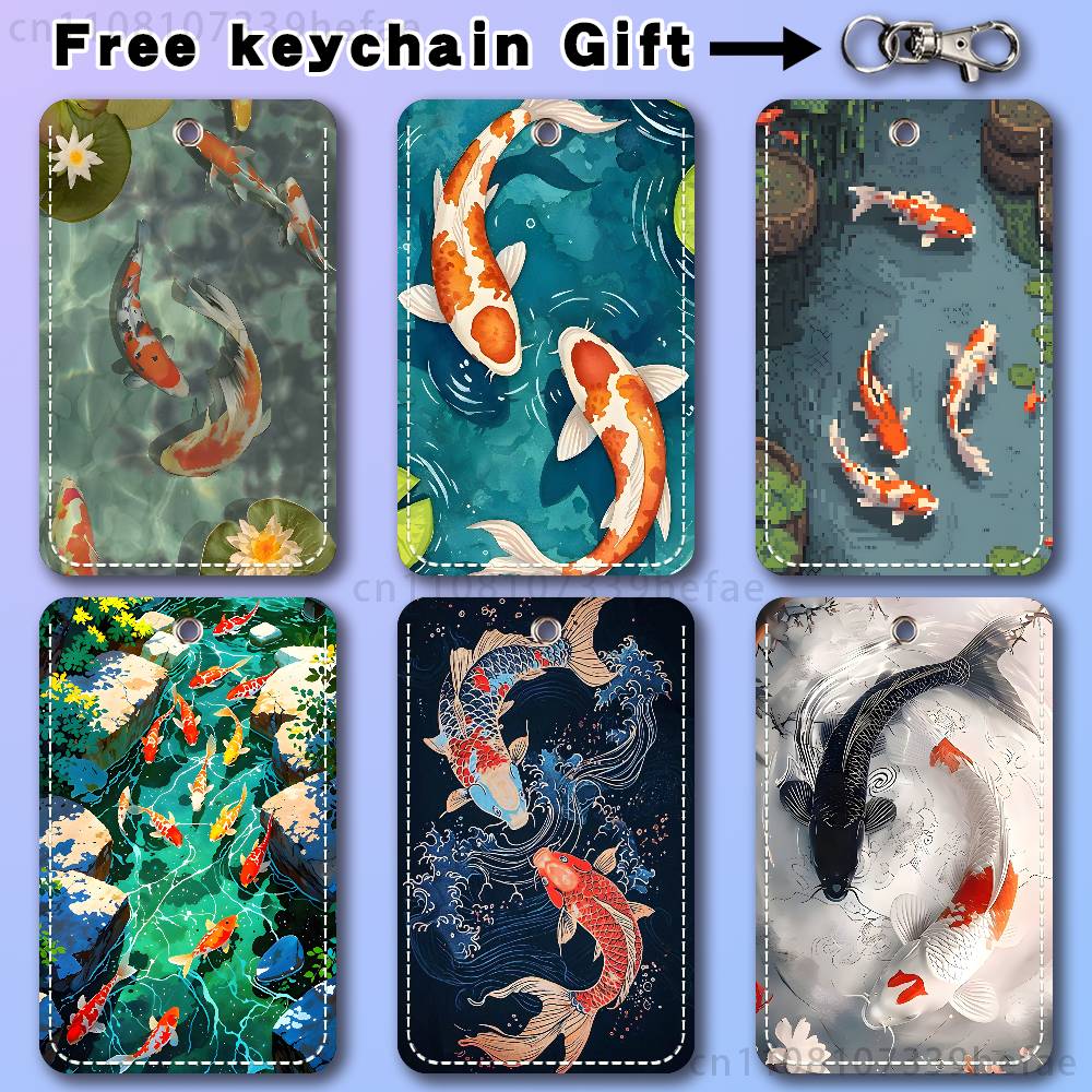 Koi Carp Painting Art Holder F - огляд і ціна Leatherwork Art