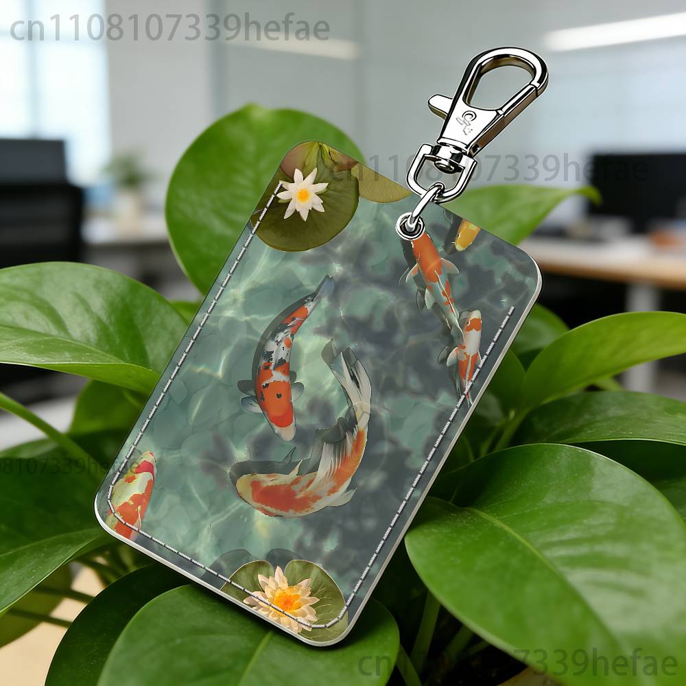 Koi Carp Painting Art Holder F - огляд і ціна Leatherwork Art