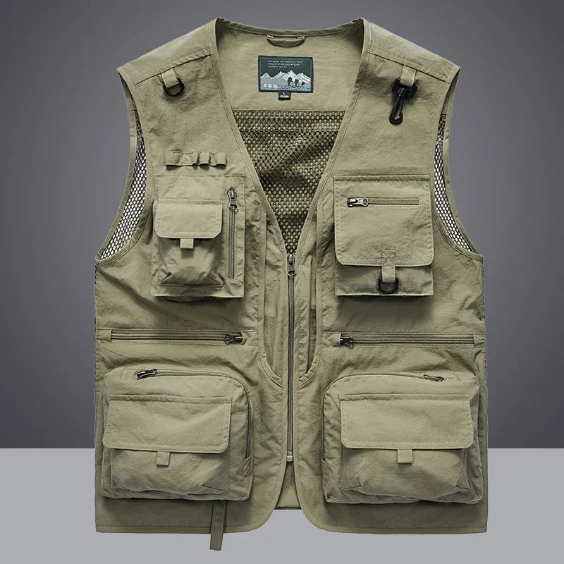 Summer Men Unloading  Vest Coa - огляд і ціна Leather Work Vest