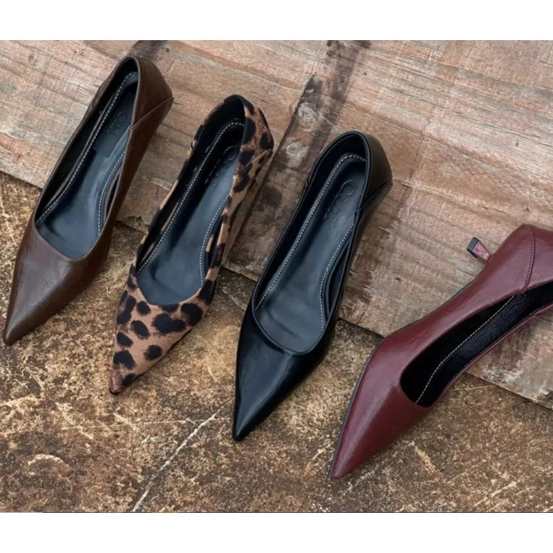 2024 Women Sexy High Heels Bur - огляд і ціна Leather Work Heels