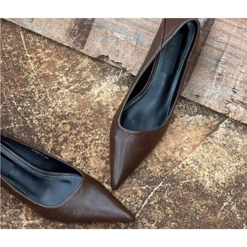 2024 Women Sexy High Heels Bur - огляд і ціна Leather Work Heels