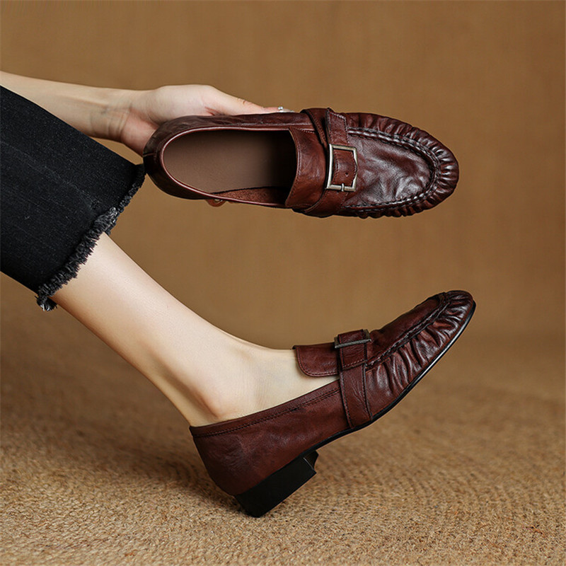 New Autumn Genuine Leather Wom - огляд і ціна Leather Work Heels