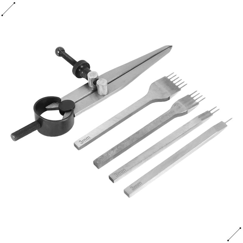 Leather Chisel Set, Prong Diam - огляд і ціна Wing Divider Stitch
