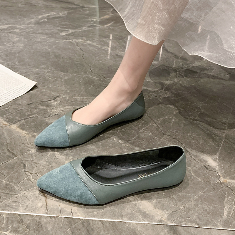 Flat black leather shoes for w - огляд і ціна Leather Work Heels