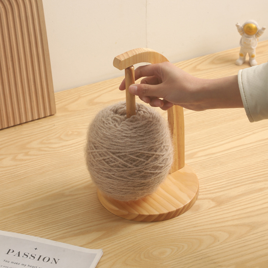 Wooden Yarn Holder Spinning Kn - огляд і ціна Waxed Thread Linen