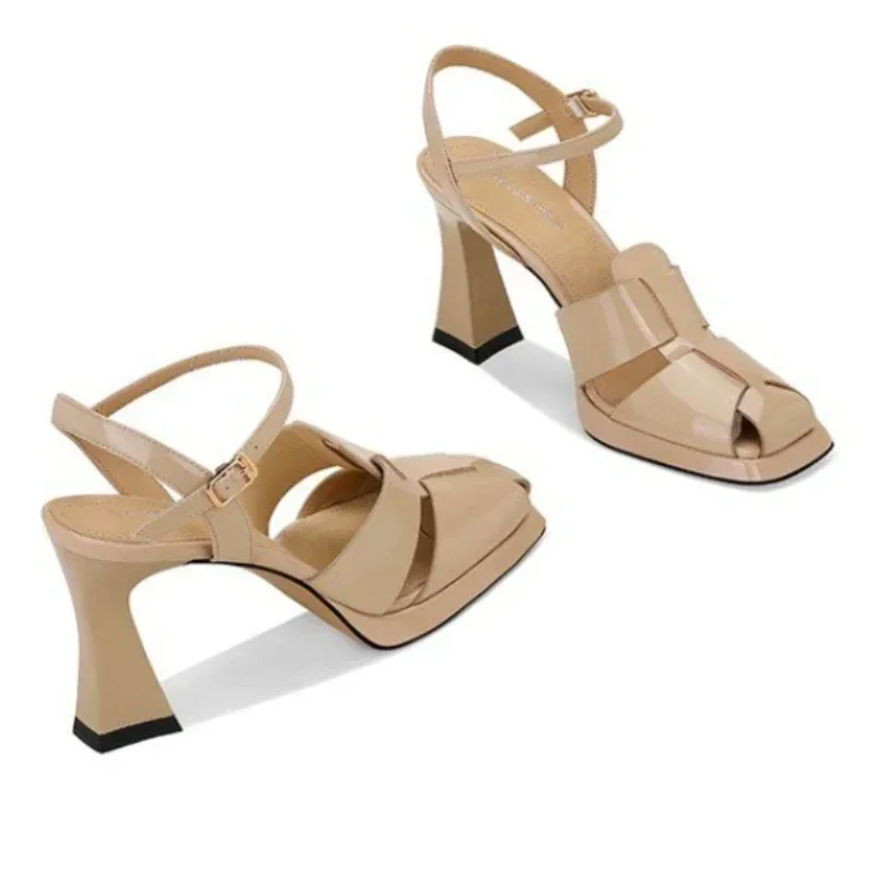 Women's High Heel Sandals Fash - огляд і ціна Leather Work Heels