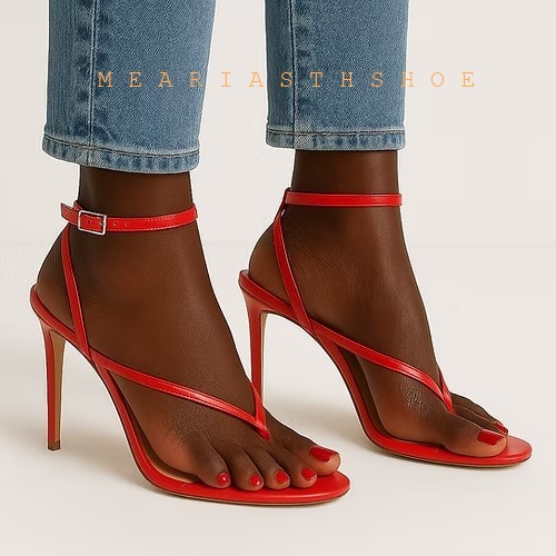 Beige Black Cross Straps Flip- - огляд і ціна Leather Work Heels