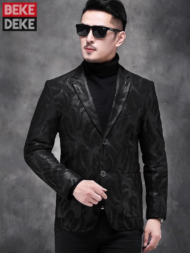 Business Men Work Slim Fit Rea - огляд і ціна Leather Work Jacket Mens