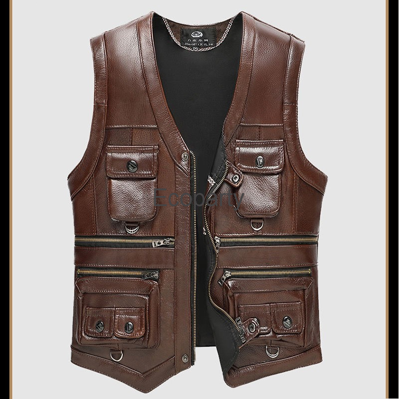 2024 Autumn Winter Leather Ves - огляд і ціна Leather Work Vest