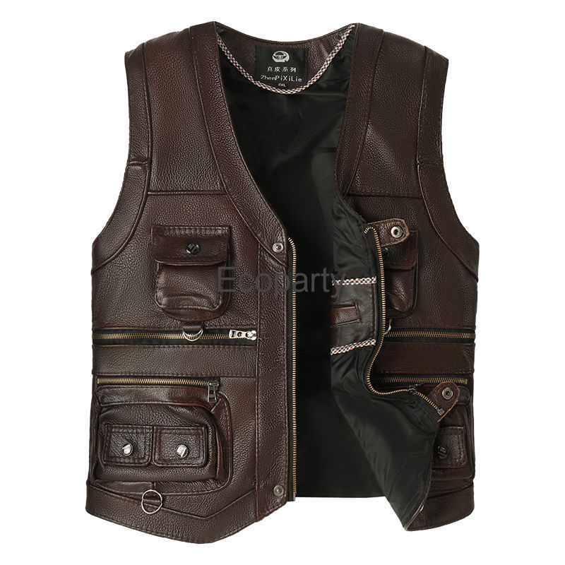 2024 Autumn Winter Leather Ves - огляд і ціна Leather Work Vest