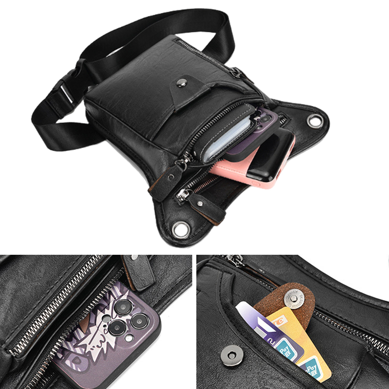 Vintage Pu Leather Waist Pack  - огляд і ціна Leatherwork Fasteners