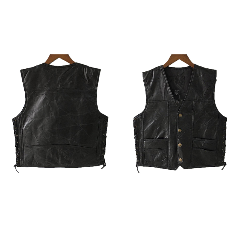 2025 Black Leather Motorcycle  - огляд і ціна Leather Work Vest