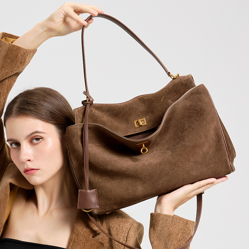 Ladies' large capacity genuine - огляд і ціна Leather Work Handbags For Women