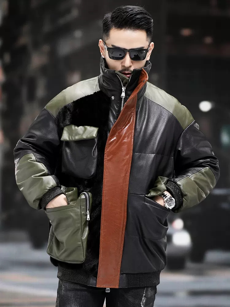 Big Pockets Work Down Jacket M - огляд і ціна Leather Work Jacket Mens