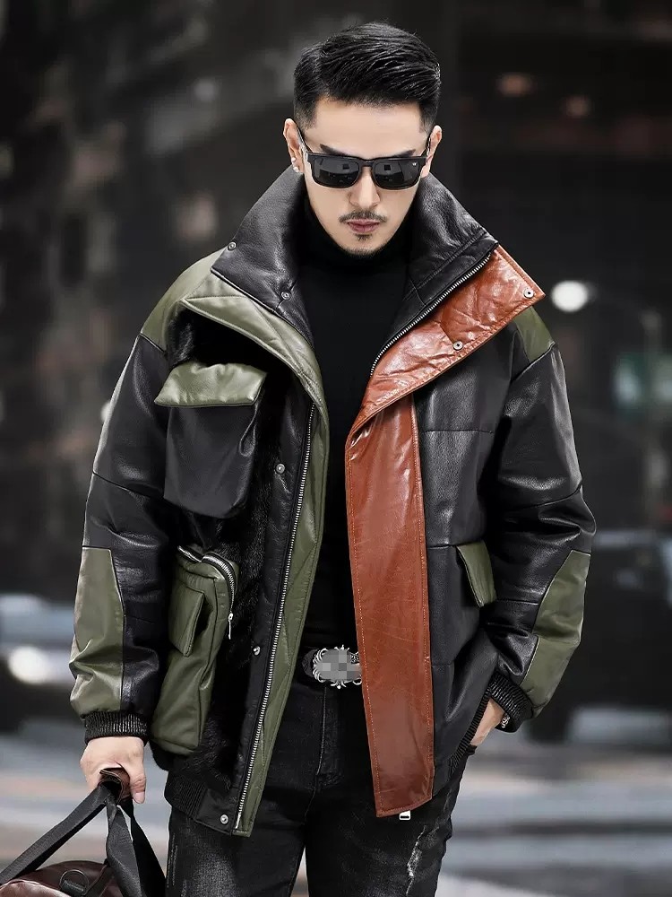 Big Pockets Work Down Jacket M - огляд і ціна Leather Work Jacket Mens