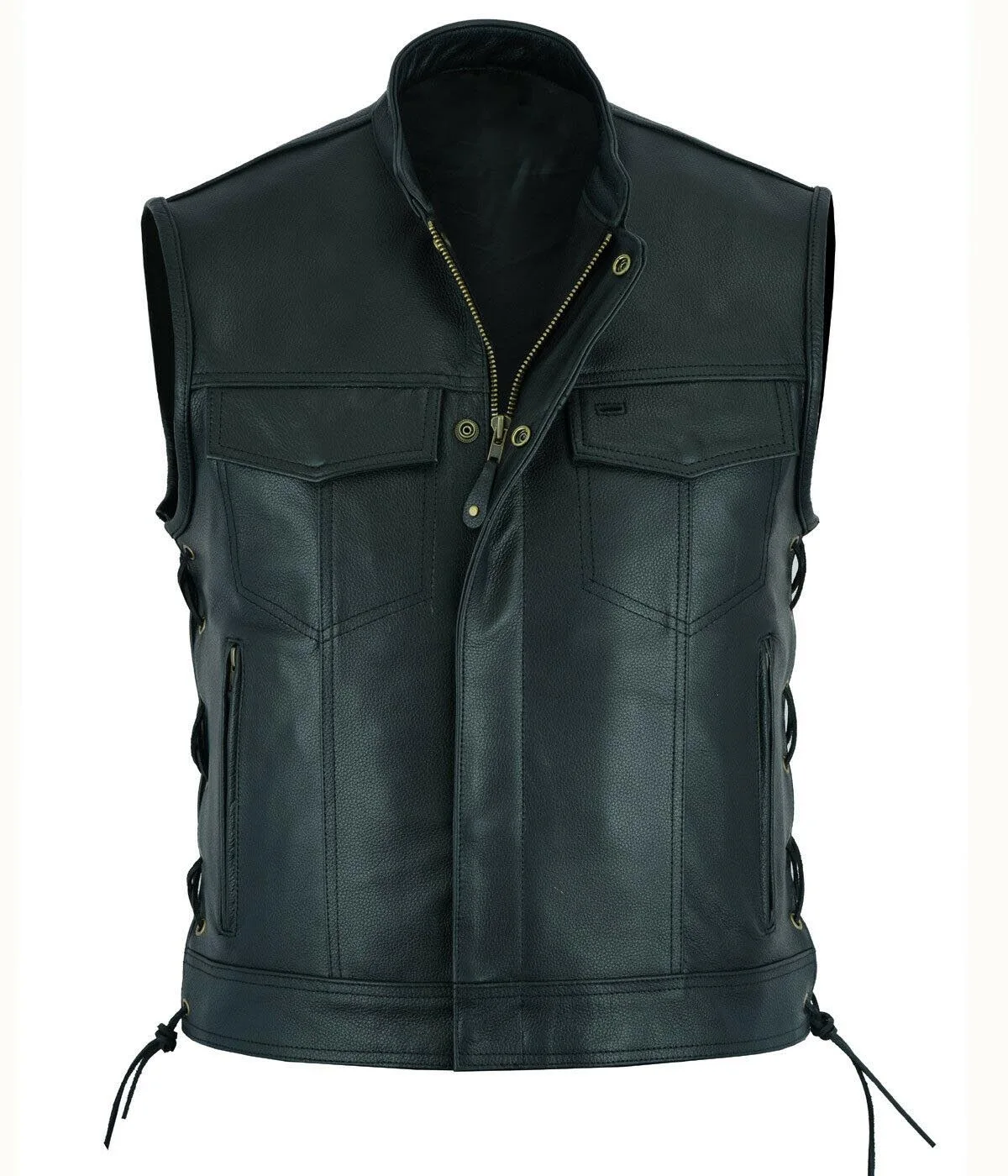 Vest Leather Punk Fashion Casu - огляд і ціна Leather Work Vest