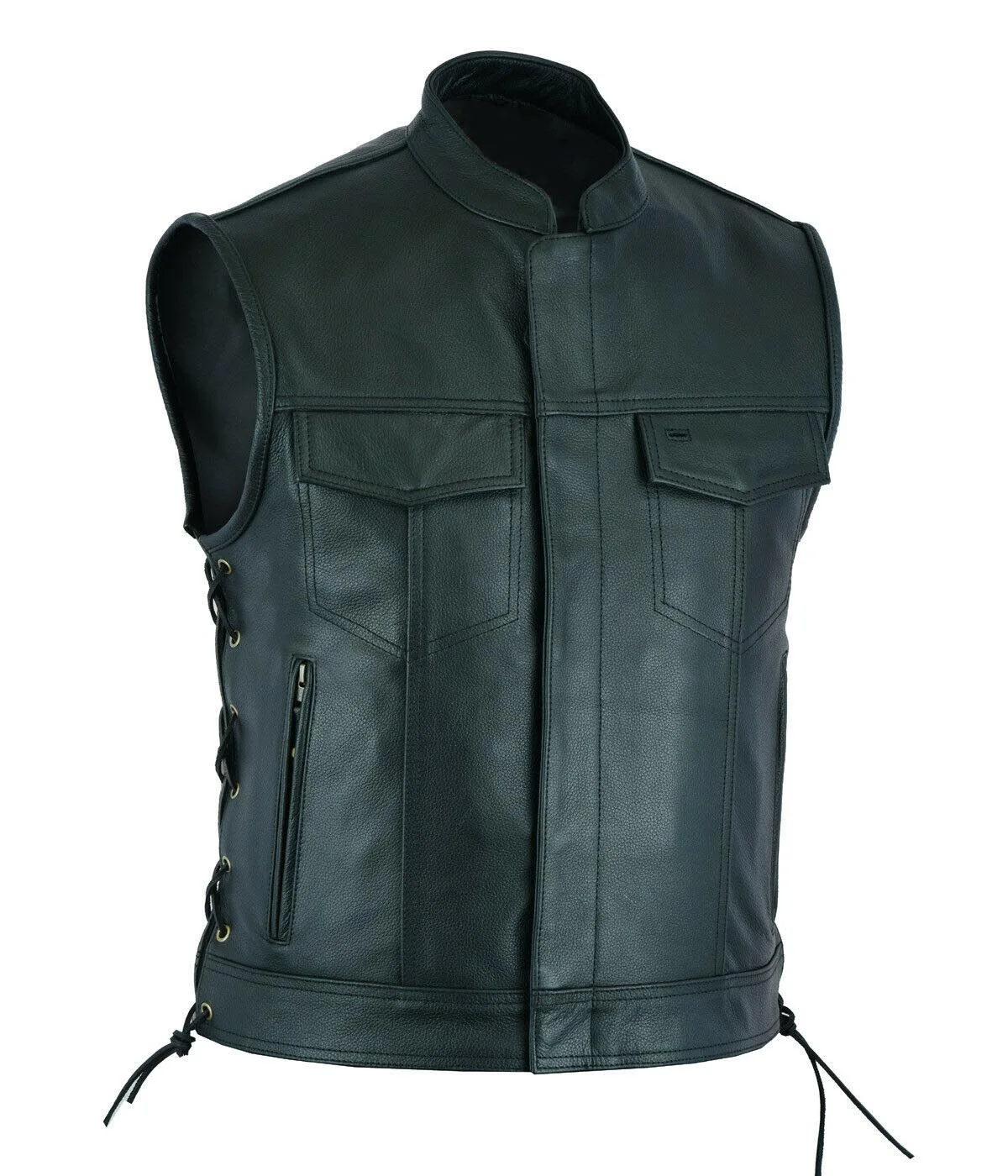 Vest Leather Punk Fashion Casu - огляд і ціна Leather Work Vest