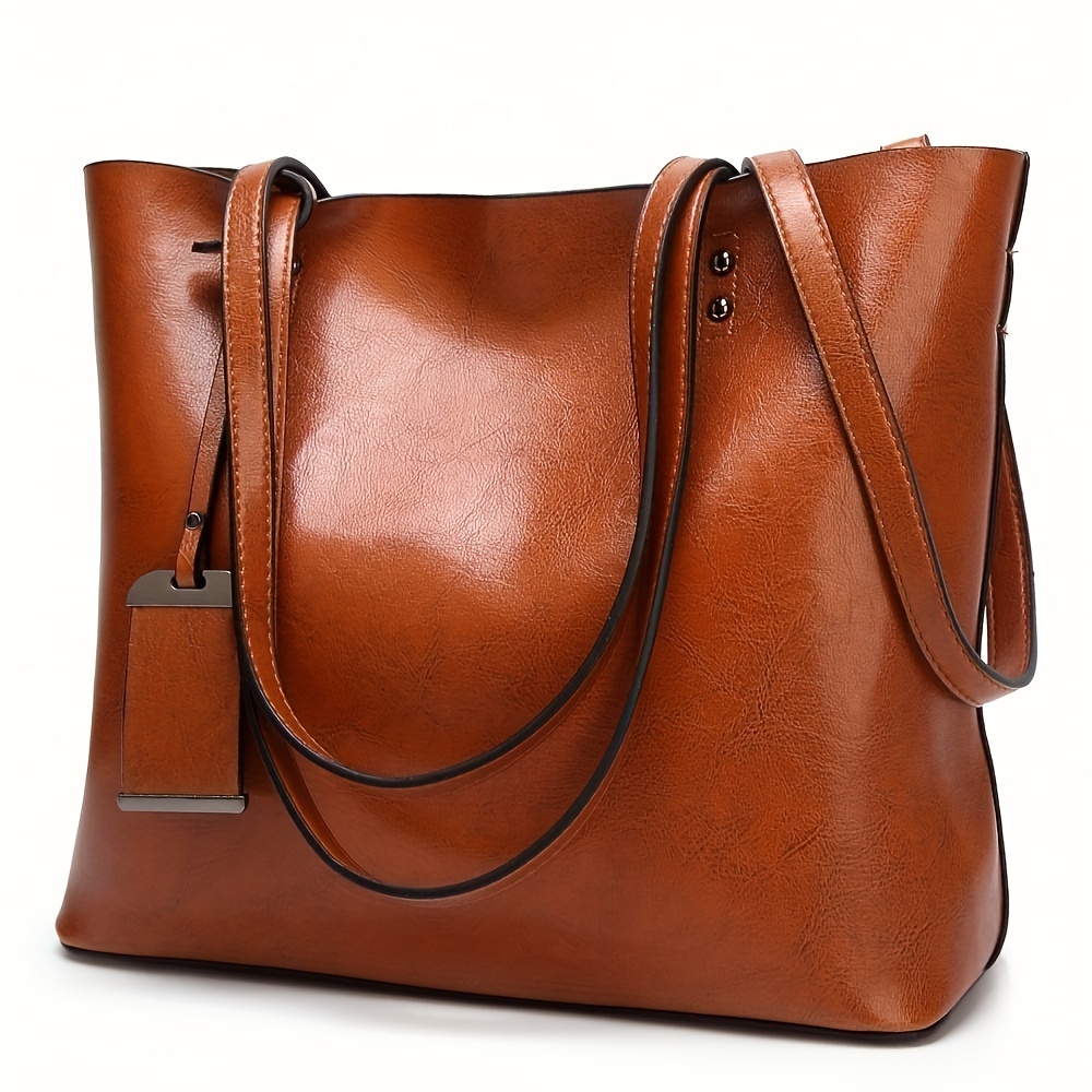 Fashionable Classic Retro Leat - огляд і ціна Leather Work Handbags For Women