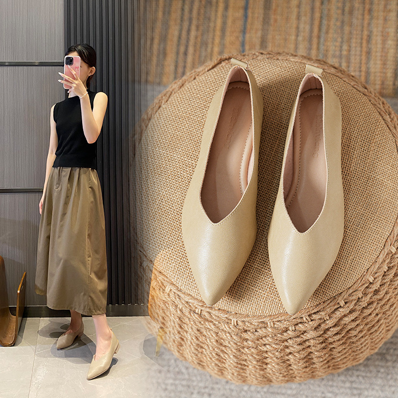 Spring and Autumn Fashion New  - огляд і ціна Leather Work Heels