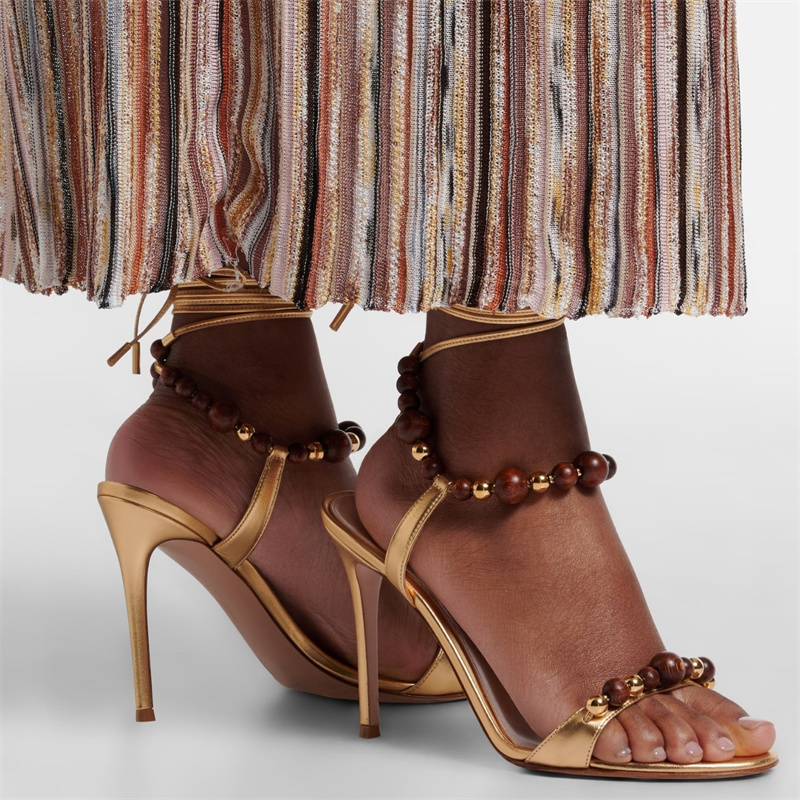 Retro Luxury Brown Leather San - огляд і ціна Leather Work Heels