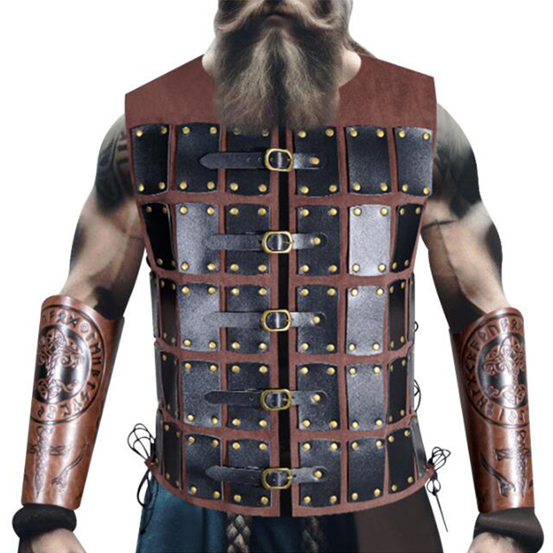 Medieval Viking Pirate Knight  - огляд і ціна Leather Work Vest